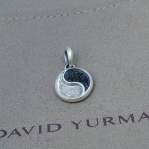 David Yurman Ying☯Yang Amulet with Black Diamonds